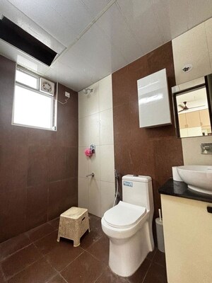 Bathroom in 3 BHK Apartment at Vandana Alpyne, Hsr Layout – for Rent