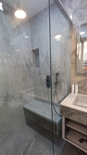 Bathroom in 1 BHK Apartment at K Raheja Raheja Classique, Andheri West – for Rent