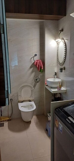 Bathroom in 3 BHK Apartment at Sai Shivani Tower, Andheri West – for Rent