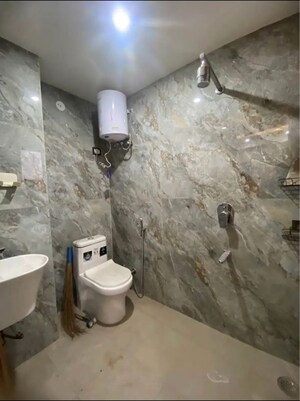 Bathroom in 3 BHK Builder Floor at Chattarpur – for Rent
