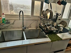 Kitchen in 2.5 BHK Apartment at Wave Amore, Sector 32 – for Sale