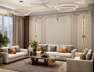 Living Room in 3 BHK Builder Floor at Meffier Golden Park, Sohna Sector 4 – for Sale