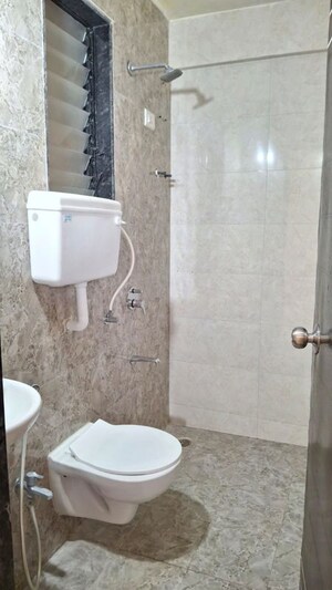 Bathroom in 2 BHK Apartment at Shree Ganpati CHS, Ulwe Sector 19 – for Rent