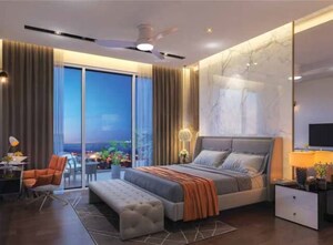 Bedroom in 5 BHK Builder Floor at Adani Samsara Vilasa, Sector 63 – for Sale