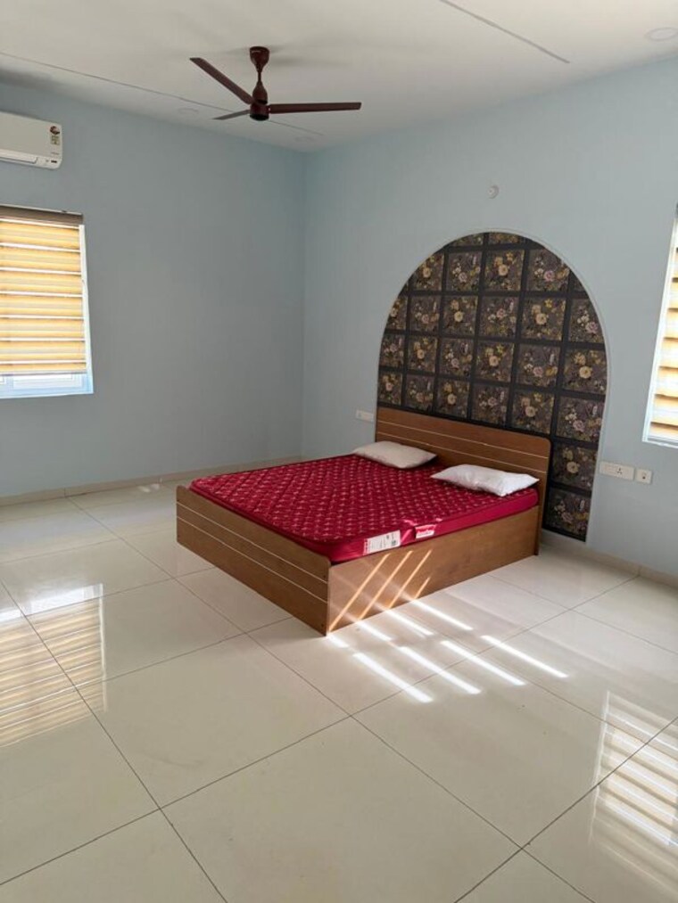 Bedroom, rajapushpa-green-dale 4 Bedroom 4100 Sq.Ft. Villa In Tellapur Hyderabad 10418953