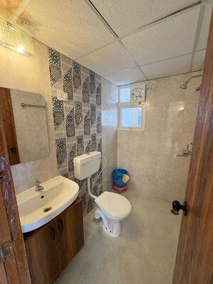 Bathroom in 2 BHK Apartment at Signature The Millennia 3, Sector 37d – for Rent
