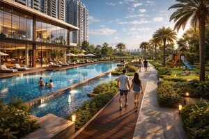 Swimming Pool in 4 BHK Apartment at Sobha Crescent, Sector 63a – for Sale