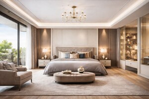 Living Room in 4 BHK Apartment at Sobha Crescent, Sector 63a – for Sale