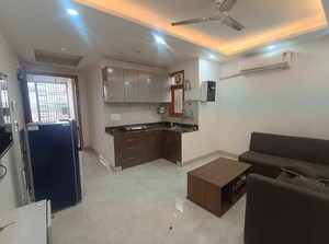 Living Room in 1 BHK Builder Floor at Malviya Nagar – for Rent