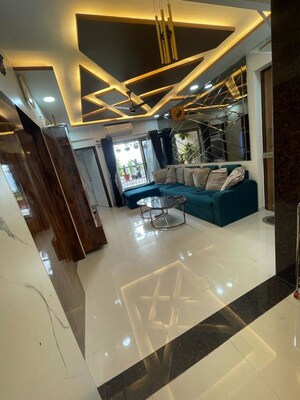 Living Room in 2 BHK Apartment at Chandak Nishchay, Borivali East – for Sale