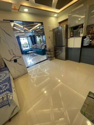 Living Room in 2 BHK Apartment at Chandak Nishchay, Borivali East – for Sale
