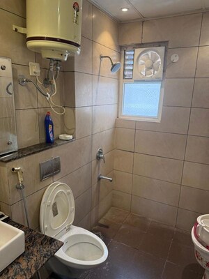 Bathroom in 3 BHK Apartment at Motia Citi Royal Business Park, Ambala Highway – for Rent