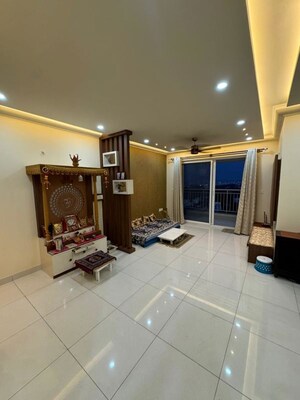 Living Room in 2 BHK Apartment at Puravankara Palm Beach, Hennur – for Rent