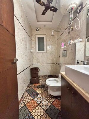 Bathroom in 2 BHK Builder Floor at Malviya Nagar – for Rent