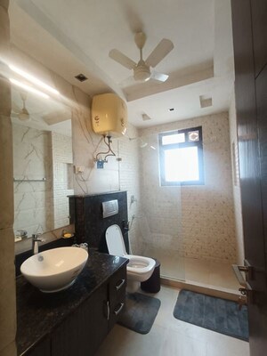 Bathroom in 4 BHK Builder Floor at East Of Kailash – for Rent