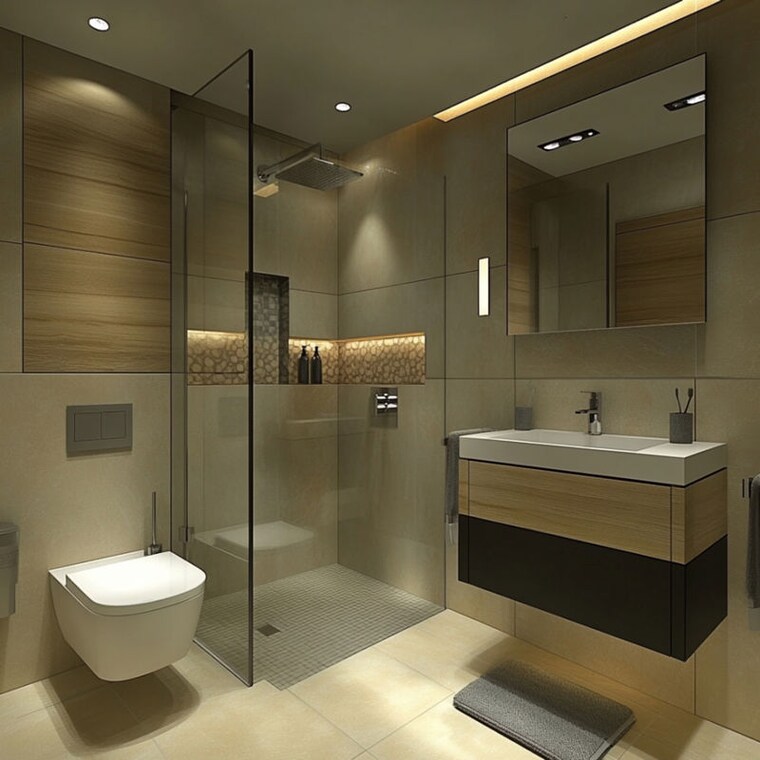 Bathroom, skh-echium 2 Bedroom 1100 Sq.Ft. Villa In Whitefield Bangalore 10419596