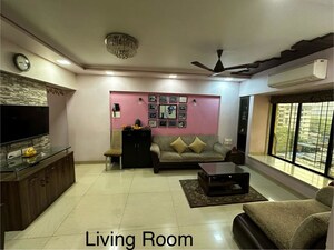 Living Room in 3 BHK Apartment at Atul Blue Orbit, Malad West – for Rent