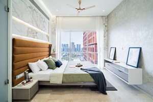 Bedroom in 4 BHK Apartment at Lodha Fiorenza, Goregaon East – for Sale