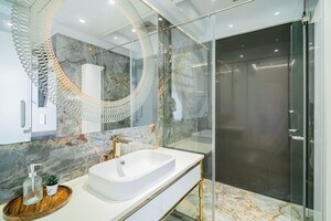 Attached Bathroom in 4 BHK Apartment at Lodha Fiorenza, Goregaon East – for Sale