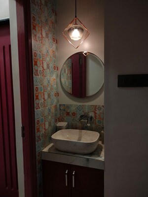 Bathroom in 2 BHK Apartment at National Sea Queen Paradise, Kharghar Sector 10 – for Rent