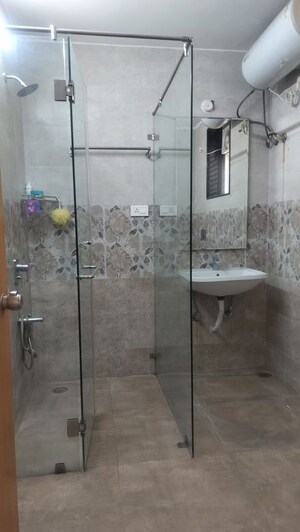 Bathroom in 3 BHK Apartment at Banjara Hills – for Rent