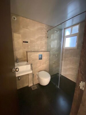 Bathroom in 2 BHK Apartment at Pharande Puneville, Punawale – for Rent