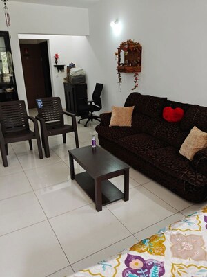 Living Room in 2 BHK Apartment at Paranjape Blue Ridge, Hinjewadi – for Rent