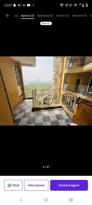 Balcony in 2 BHK Apartment at Migsun Twiinz, Eta Ii Greater Noida – for Sale
