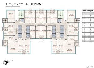 Floor Plan in  Office Space at Crescent Western Trade Center, Oshiwara – for Sale
