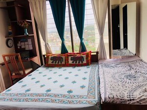 Bedroom in 3 BHK Apartment at Goel Ganga Panama , Pimple Nilakh – for Rent