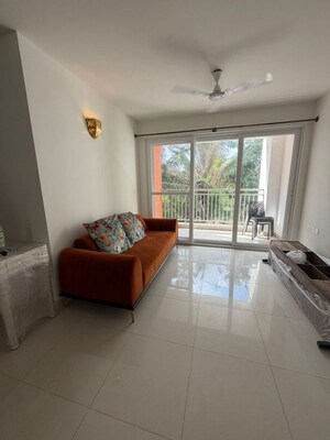 Living Room in 2.5 BHK Apartment at Adarsh Pinecourt, Chikkagubbi Village – for Rent