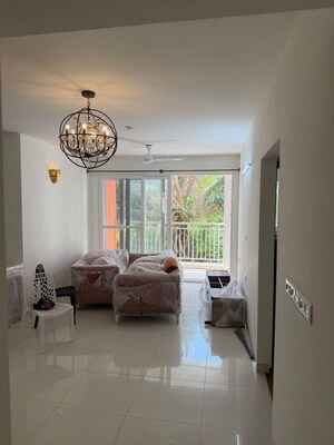 Living Room in 2.5 BHK Apartment at Adarsh Pinecourt, Chikkagubbi Village – for Rent