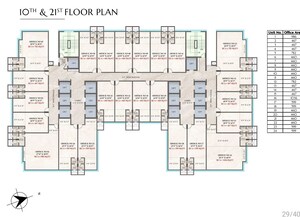 Floor Plan in  Office Space at Crescent Western Trade Center, Oshiwara – for Sale