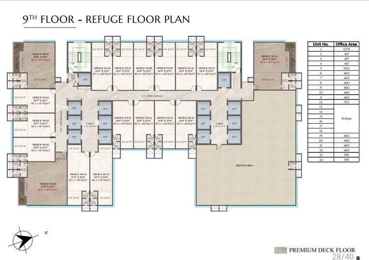 Floor Plan, crescent-western-trade-center Commercial Office Space 599 Sq.Ft. In Oshiwara Mumbai 10419992