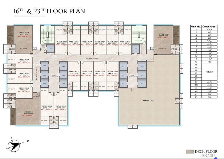 Floor Plan, crescent-western-trade-center Commercial Office Space 460 Sq.Ft. In Oshiwara Mumbai 10420020