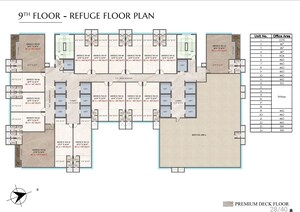 Floor Plan in  Office Space at Crescent Western Trade Center, Oshiwara – for Sale