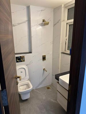 Bathroom in 3 BHK Apartment at Saket – for Rent