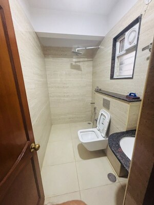 Bathroom in 3 BHK Apartment at Ambern Apartments, Shanthi Nagar – for Rent