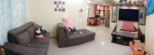 Living Room in 2 BHK Apartment at Green Medows, Haralur Road – for Rent
