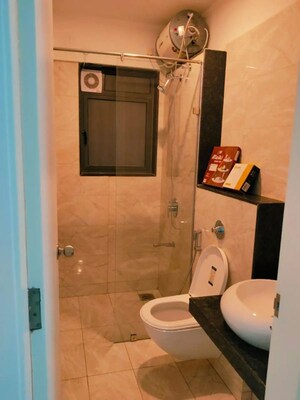 Bathroom in 1 BHK Apartment at Amanora Gold Towers, Hadapsar – for Rent