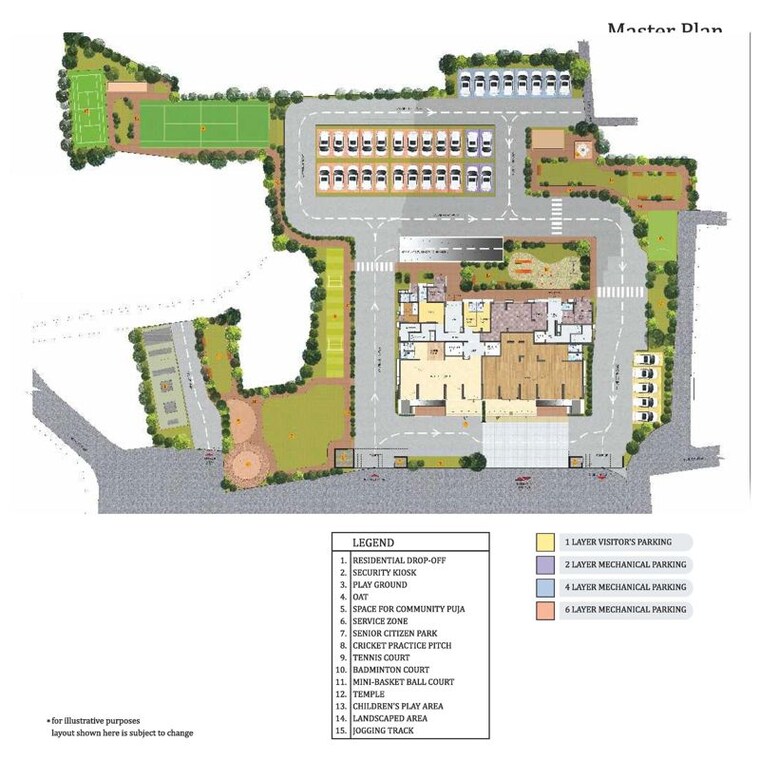 Master Plan, ganguly-4-sight-florence 3 Bedroom 1333 Sq.Ft. Apartment In Garia Kolkata 10340382