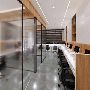 Staircase in  Office Space at Netaji Subhash Place – for Rent