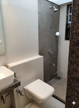 Bathroom in 2 BHK Apartment at Lalani Valentine Apartment 1 Wing D, Malad East – for Rent