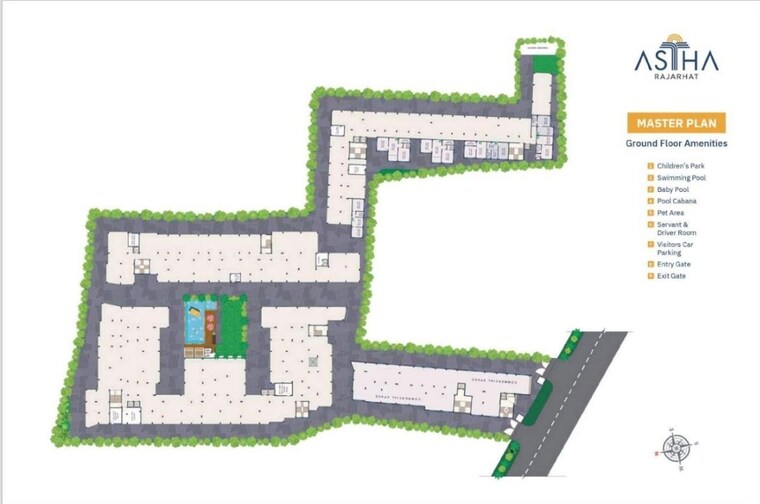 Master Plan, sreepally 2 Bedroom 918 Sq.Ft. Builder Floor In Sreepally Kolkata 10418127