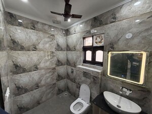 Bathroom in 3 BHK Builder Floor at Sushant Lok I – for Rent