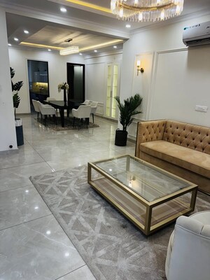 Living Room in 3 BHK Builder Floor at Manohar Singh Palm Residency, North Mullanpur – for Sale