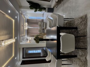 Kitchen in 3 BHK Builder Floor at Manohar Singh Palm Residency, North Mullanpur – for Sale