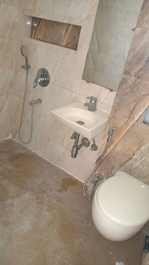 Bathroom in 2.5 BHK Apartment at Runwal Seagull, Hadapsar – for Rent