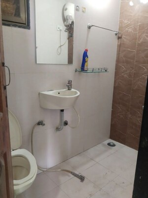 Bathroom in 2 BHK Apartment at Asian Galaxy, Kharghar – for Rent