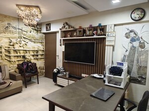 Living Room in 2 BHK Apartment at Tharwani Rosewood Heights, Kharghar Sector 10 – for Rent